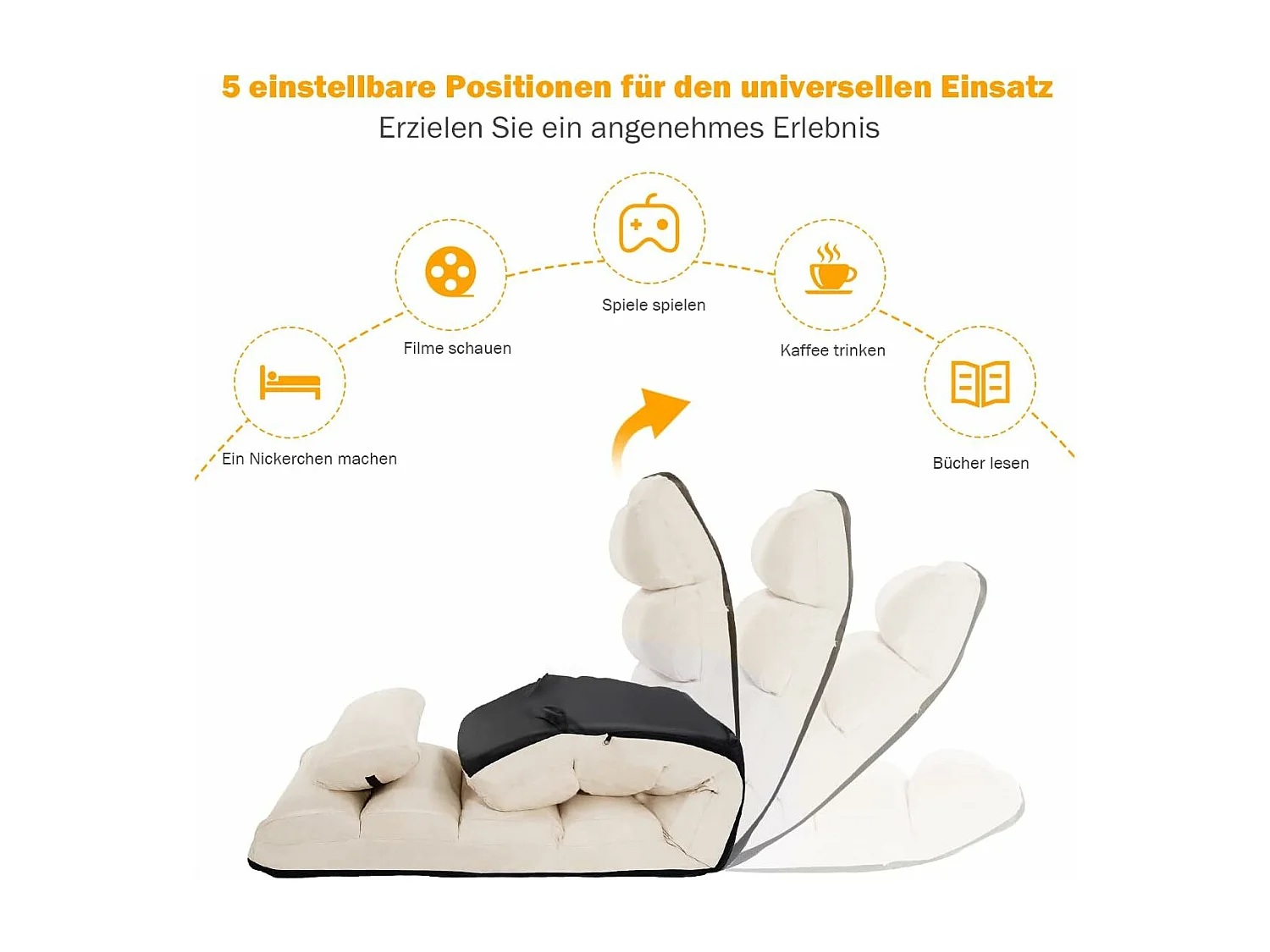 Bodenstuhl 5-Fach einstellbar