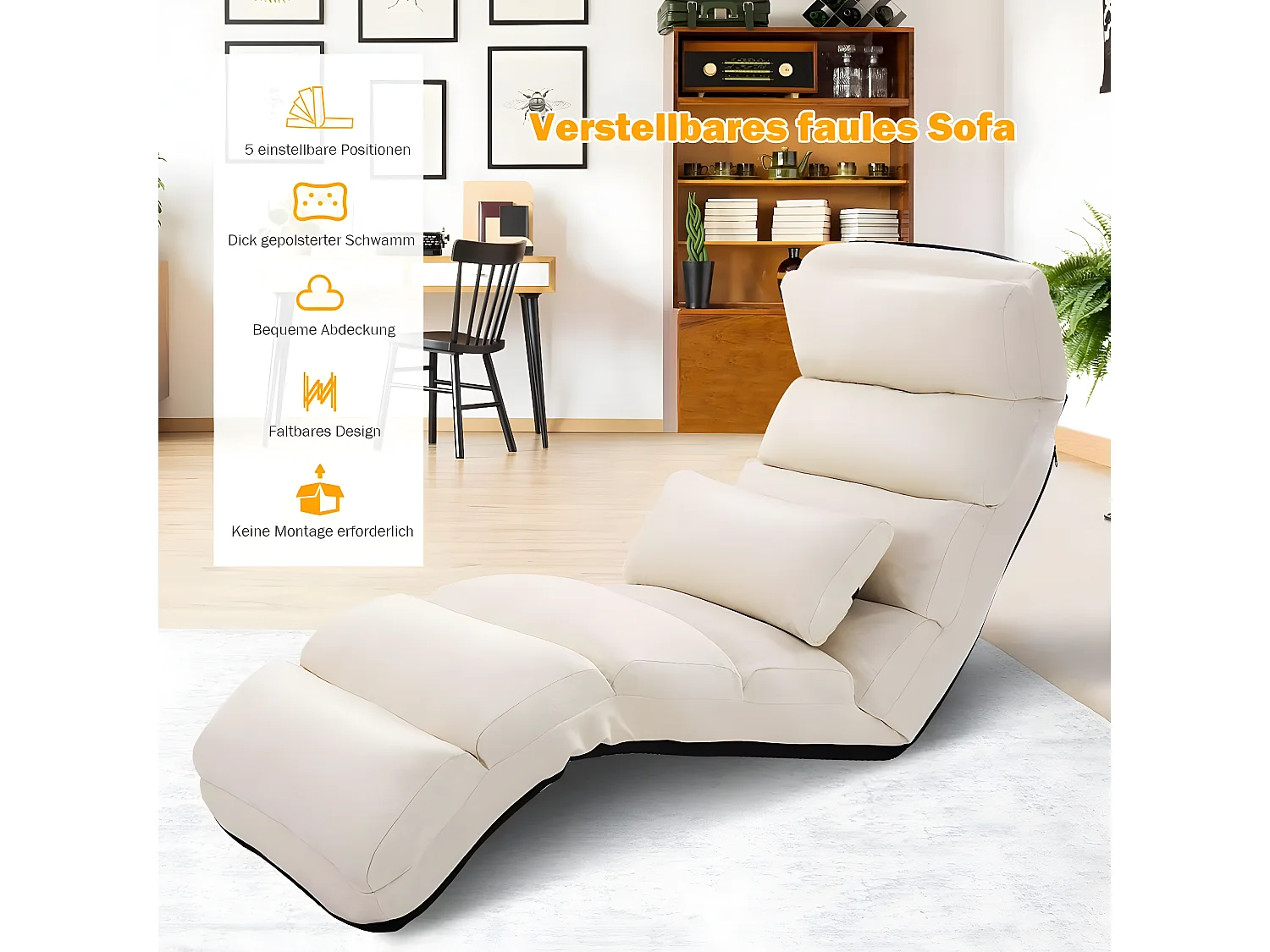 Bodenstuhl 5-Fach einstellbar