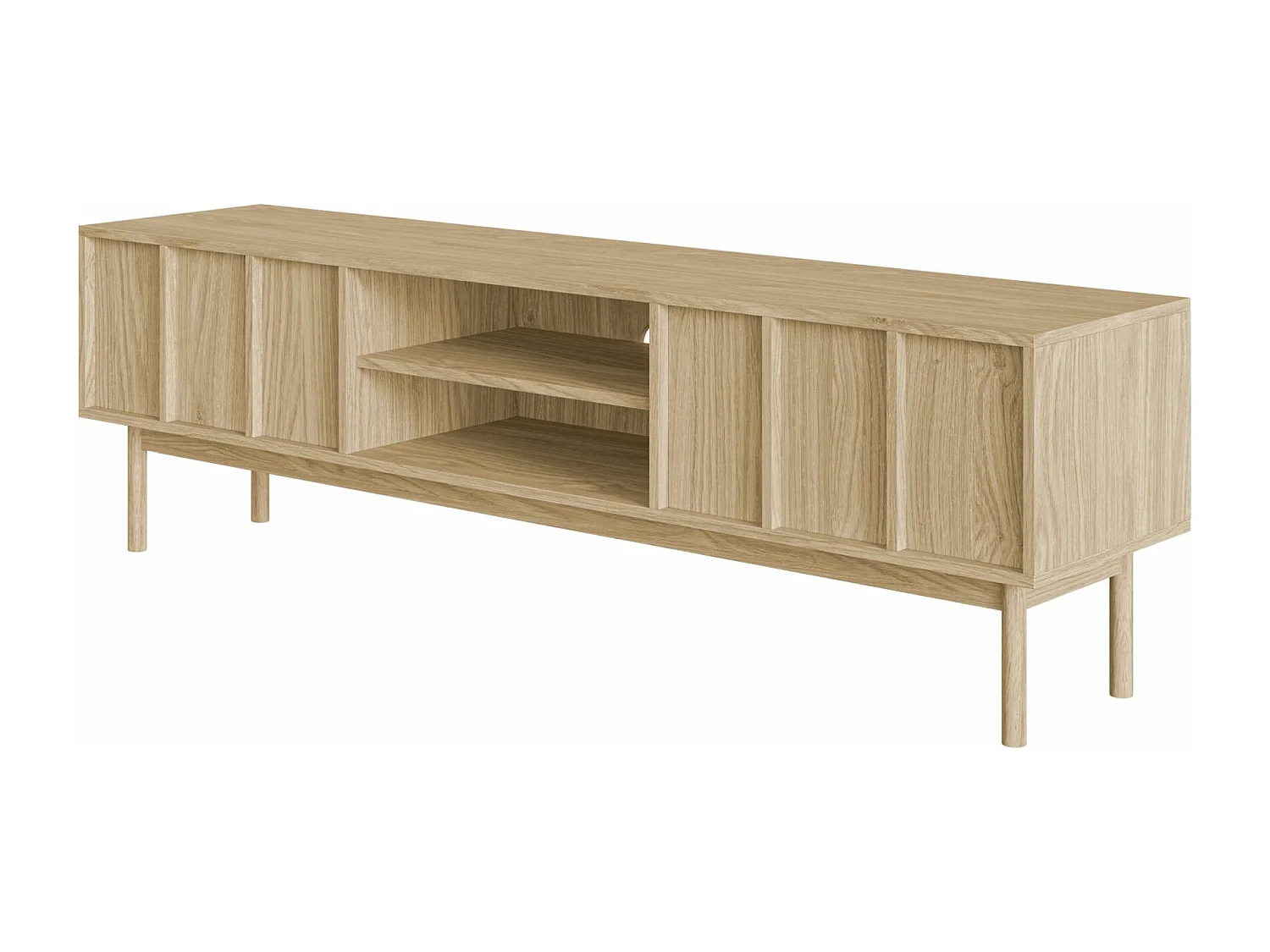 TV-meubel met twee lades - 170 cm - geolied eiken - NEKSTO