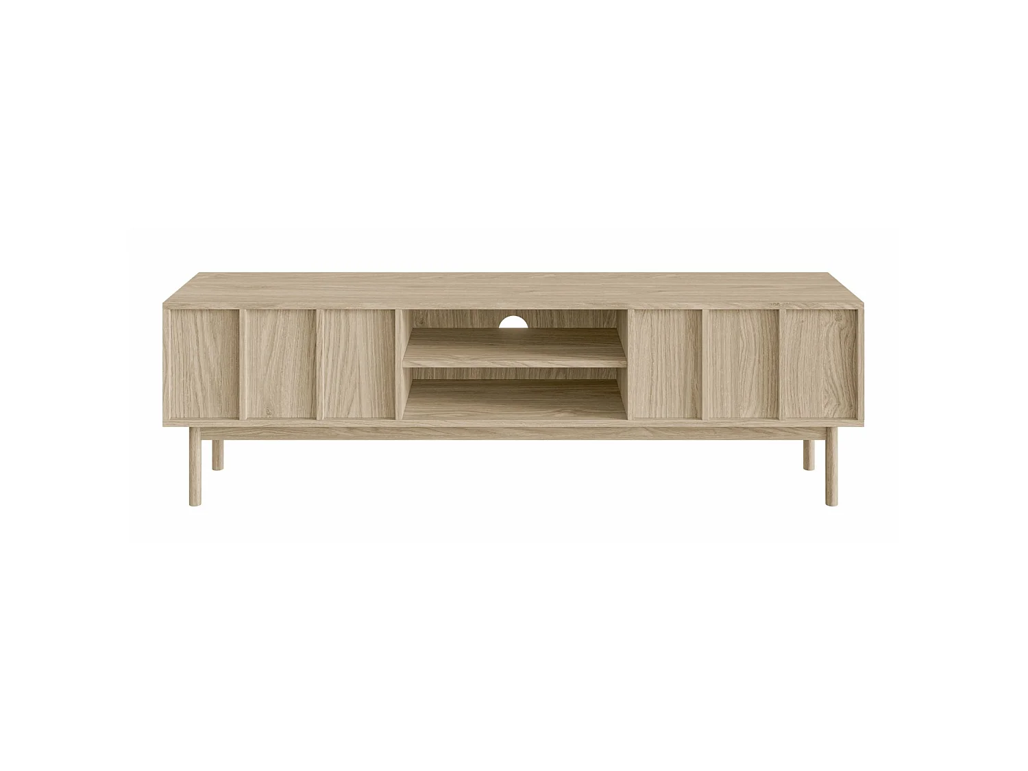 TV-meubel met twee lades - 170 cm - geolied eiken - NEKSTO