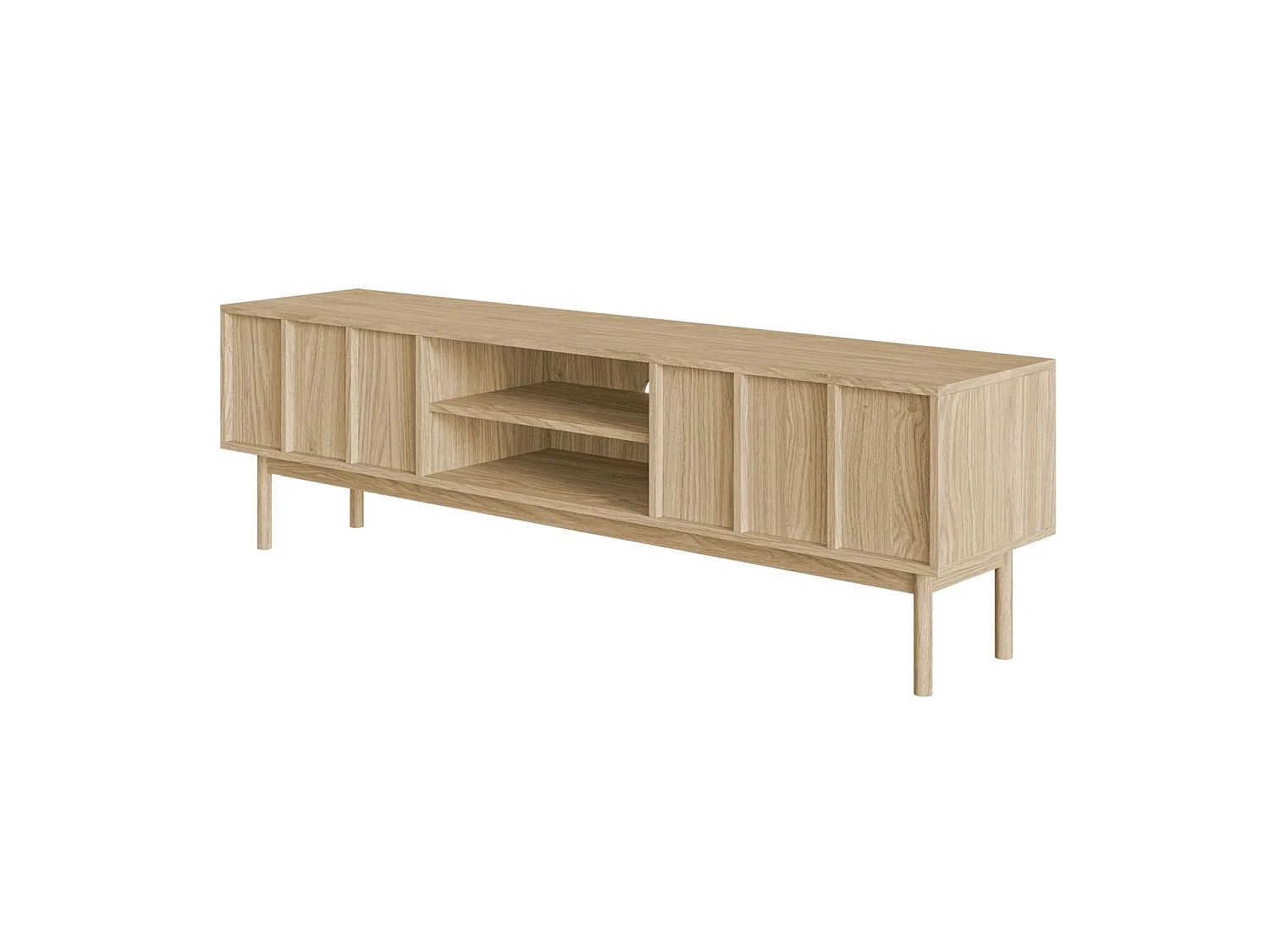 TV-meubel met twee lades - 170 cm - geolied eiken - NEKSTO