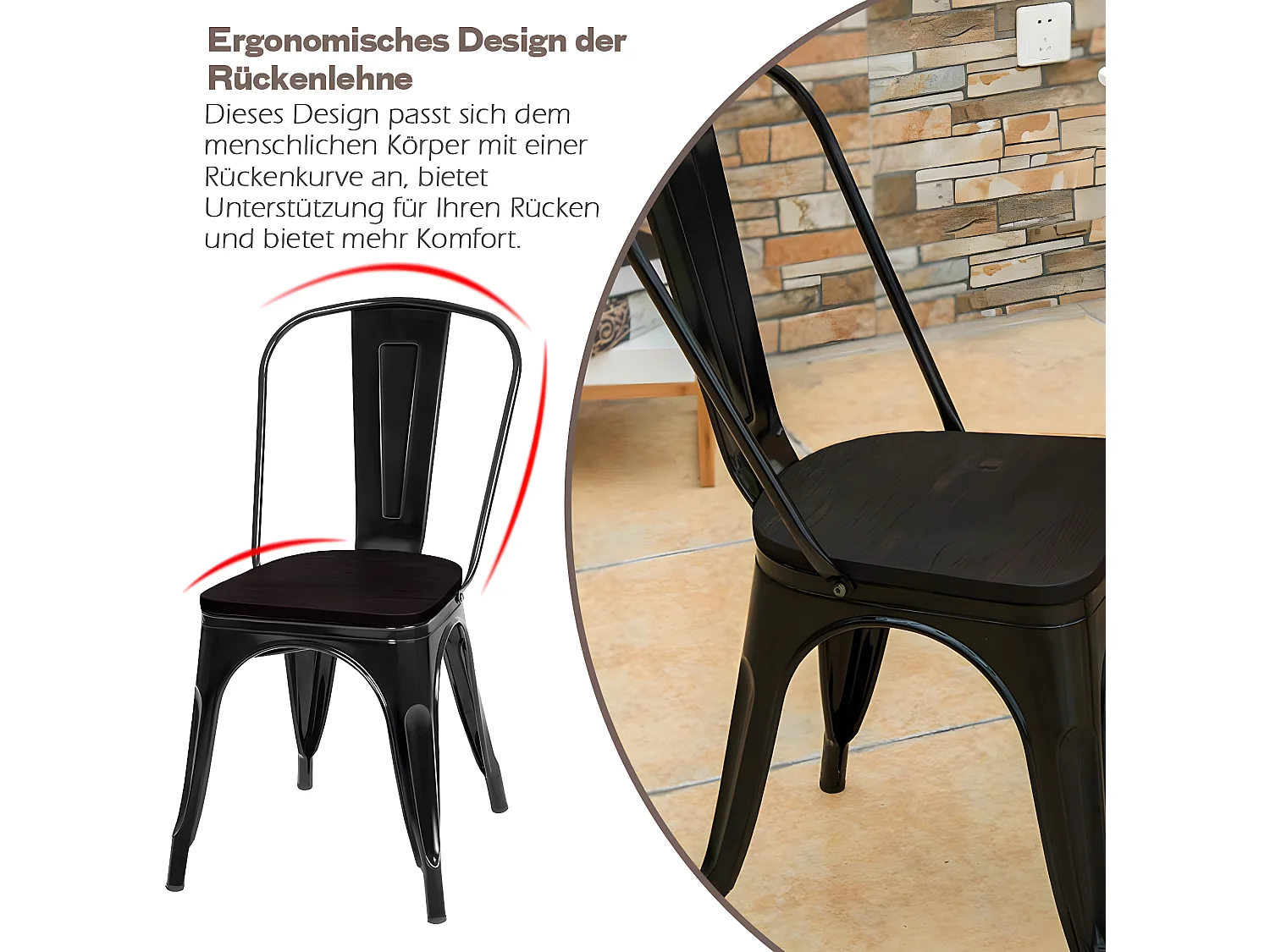 Esszimmerstuhl TI88235 (4er Set)