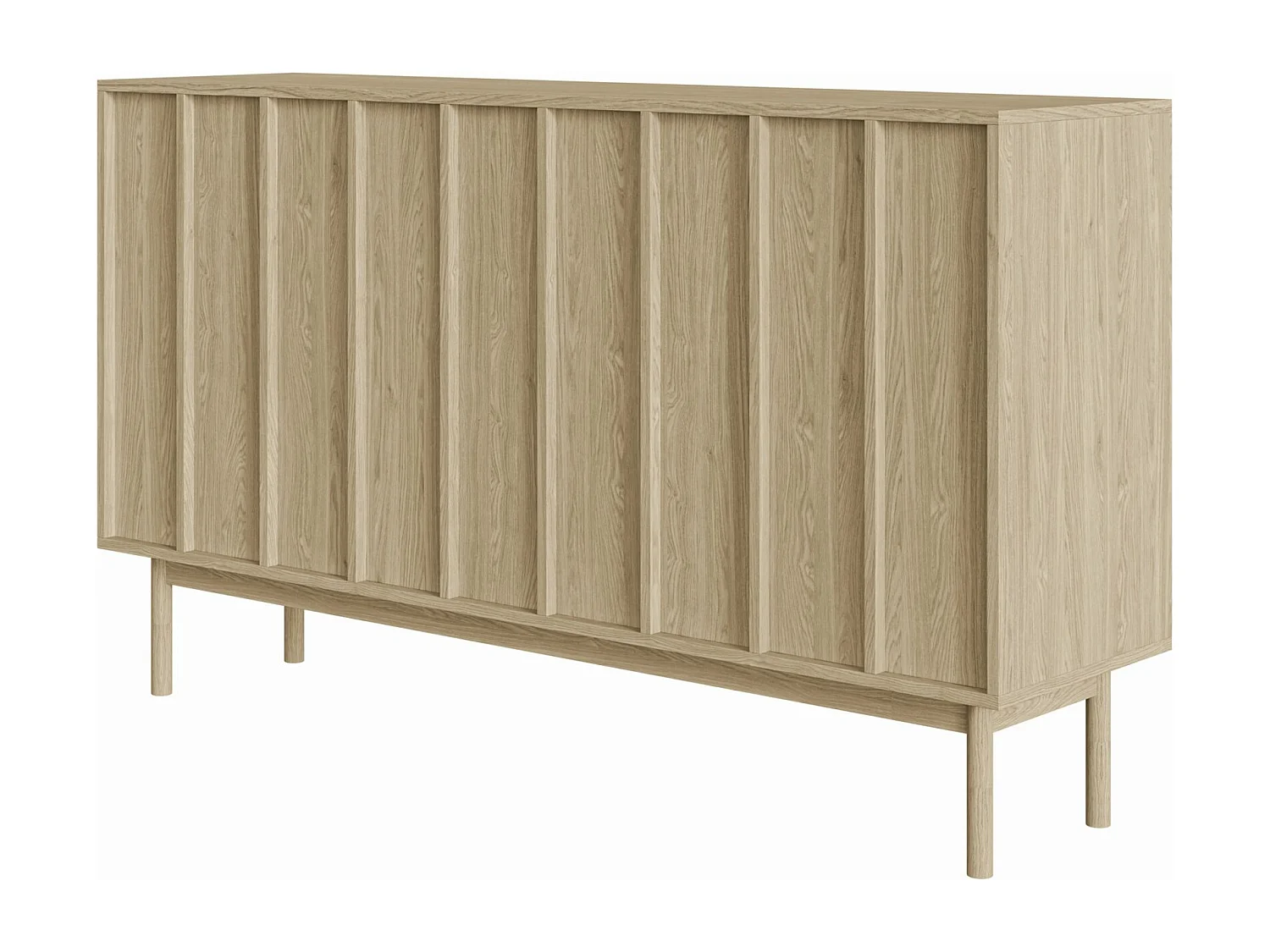 Sideboard 3-türig - Eichenholzoptik - 150 cm - NEKSTO