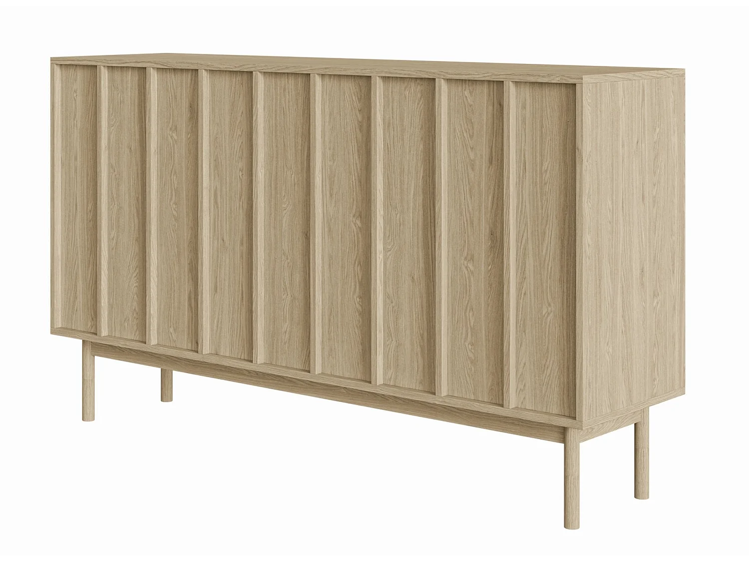 Sideboard 3-türig - Eichenholzoptik - 150 cm - NEKSTO