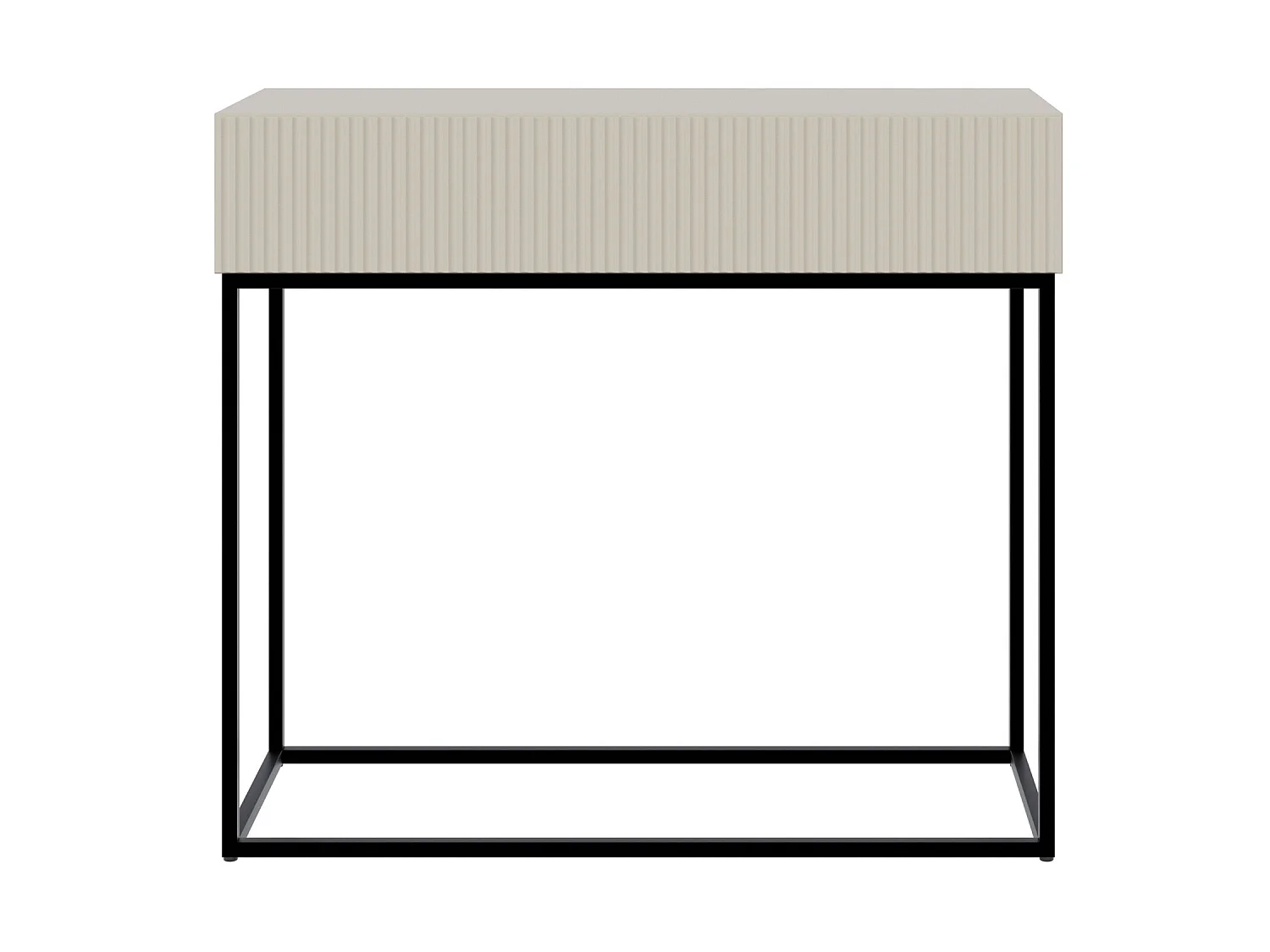 Konsolentisch mit Schublade - Greige - 90 cm - VELDIO