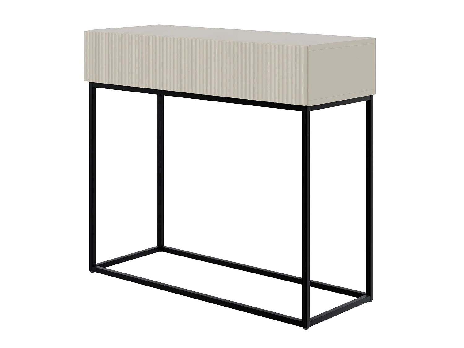 Konsolentisch mit Schublade - Greige - 90 cm - VELDIO