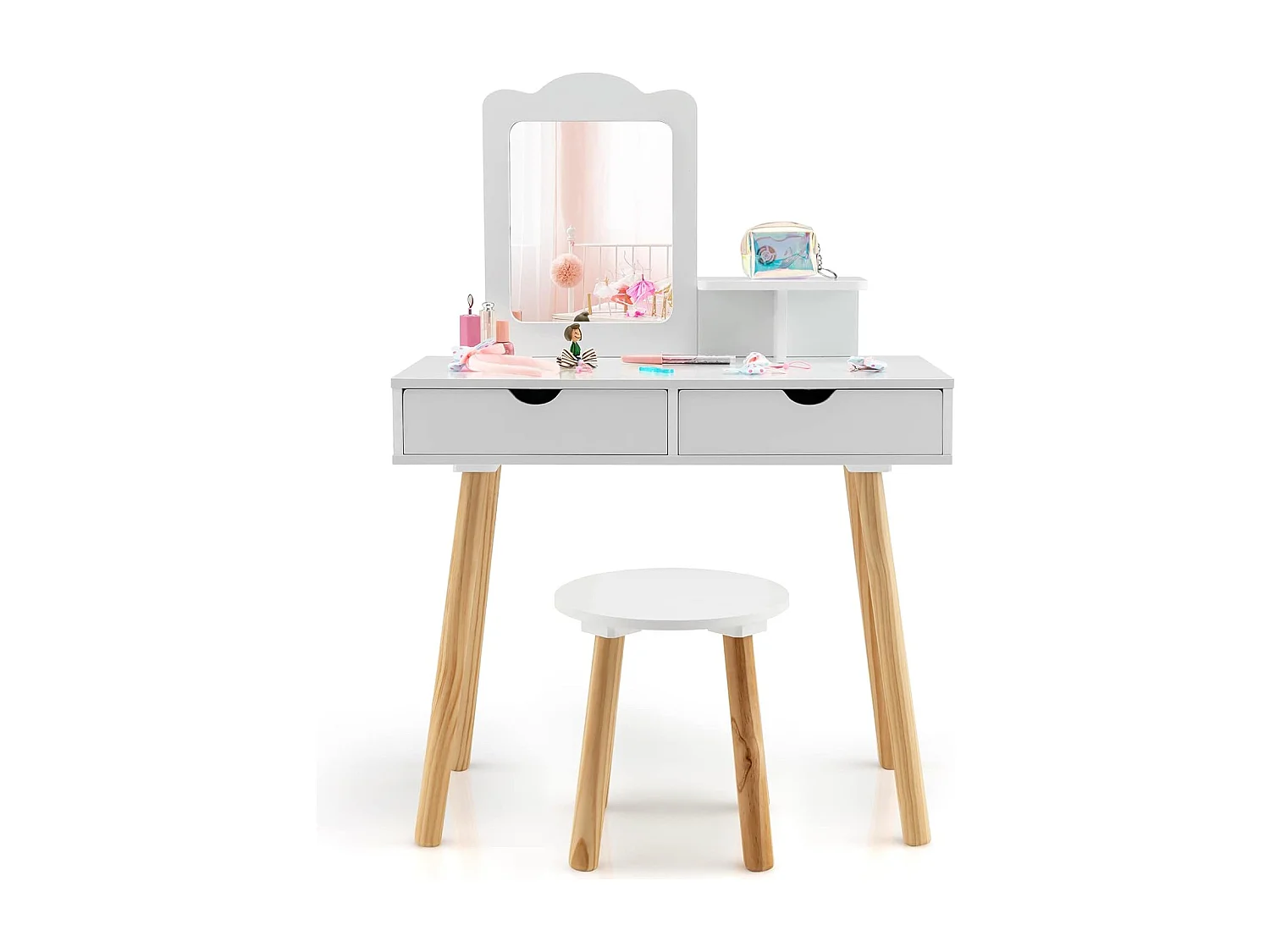 Kinder Schminktisch Set mit Spiegel