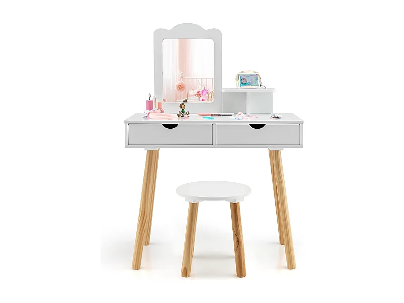 Kinder Schminktisch Set mit Spiegel