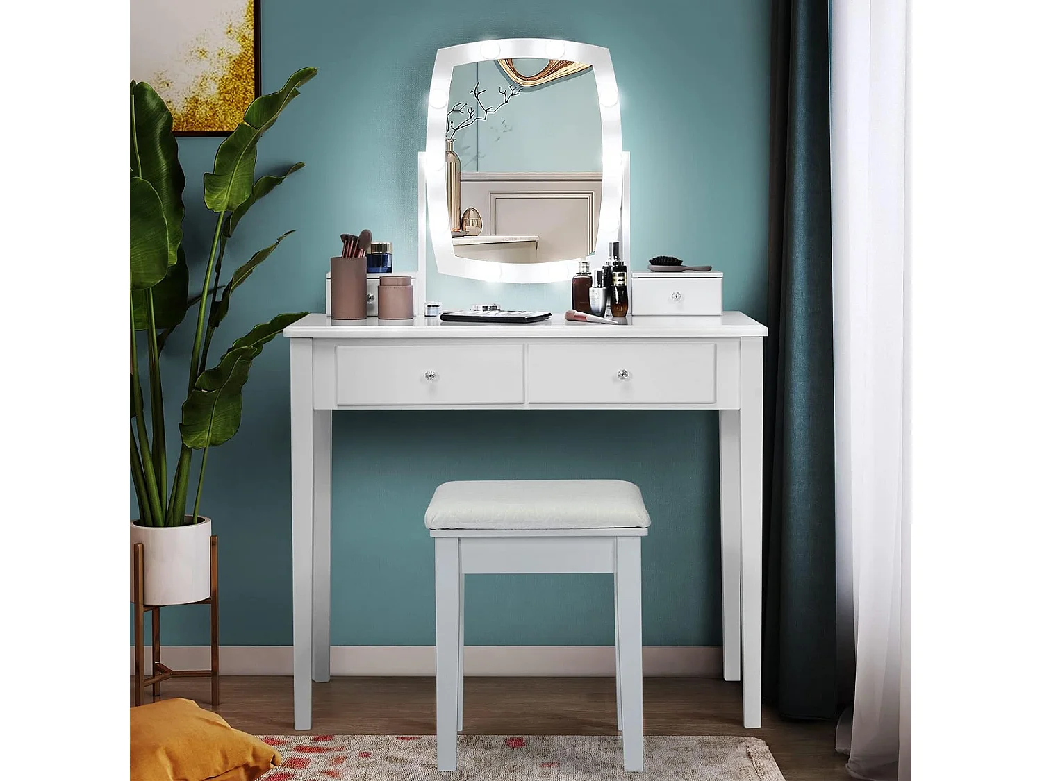 Schminktisch mit Hocker