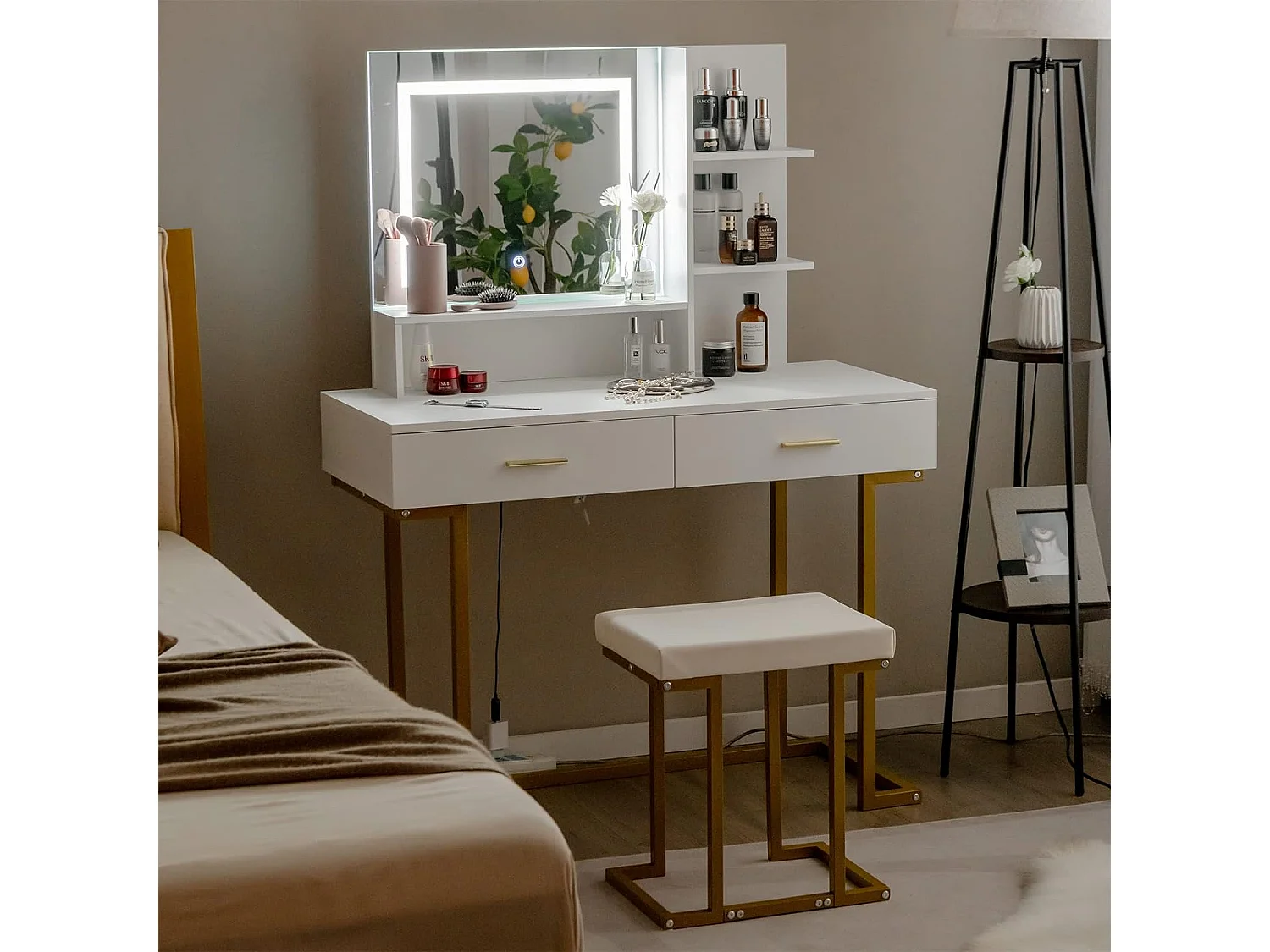 Schminktisch mit LED Beleuchtung