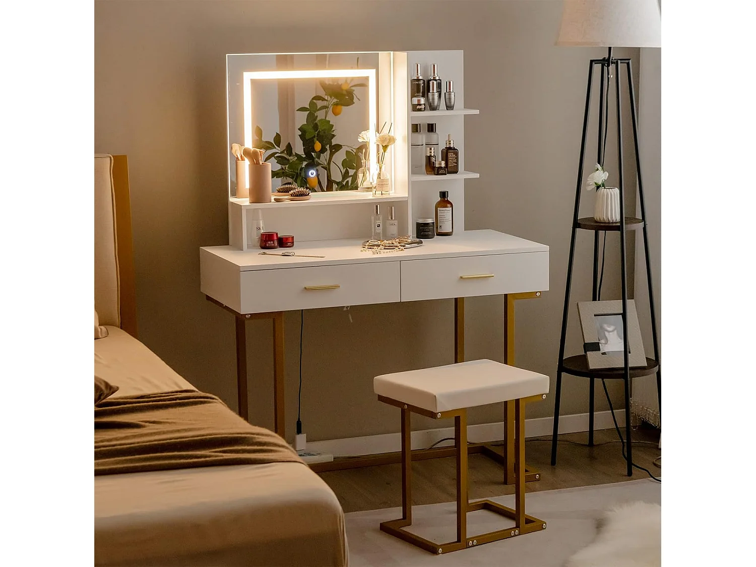 Schminktisch mit LED Beleuchtung