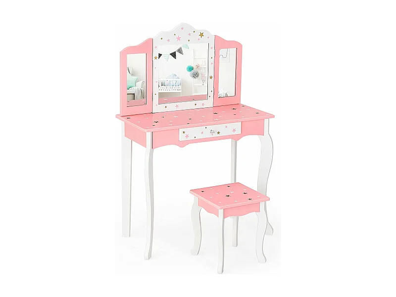 Kinder Schminktisch mit Hocker