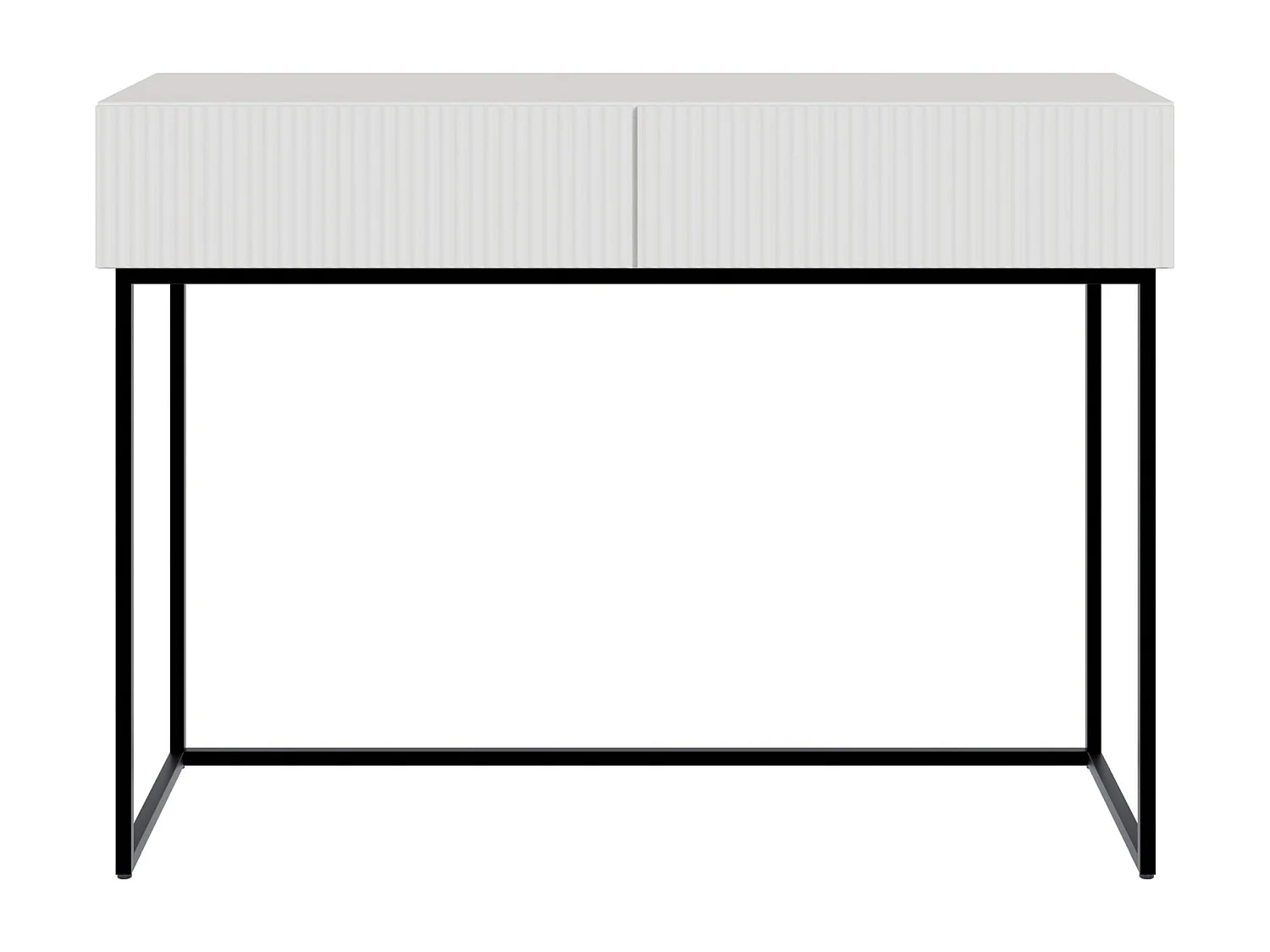 Schminktisch mit 2 Schubladen - weiß - 110 cm - VELDIO