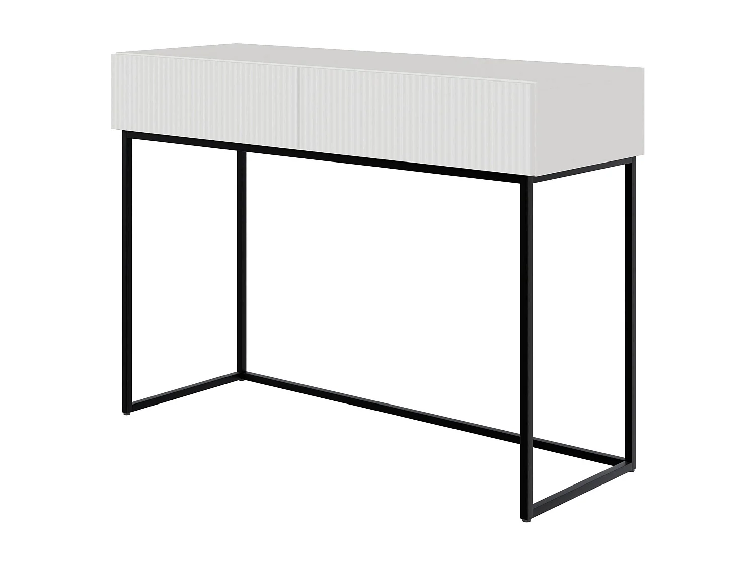 Schminktisch mit 2 Schubladen - weiß - 110 cm - VELDIO