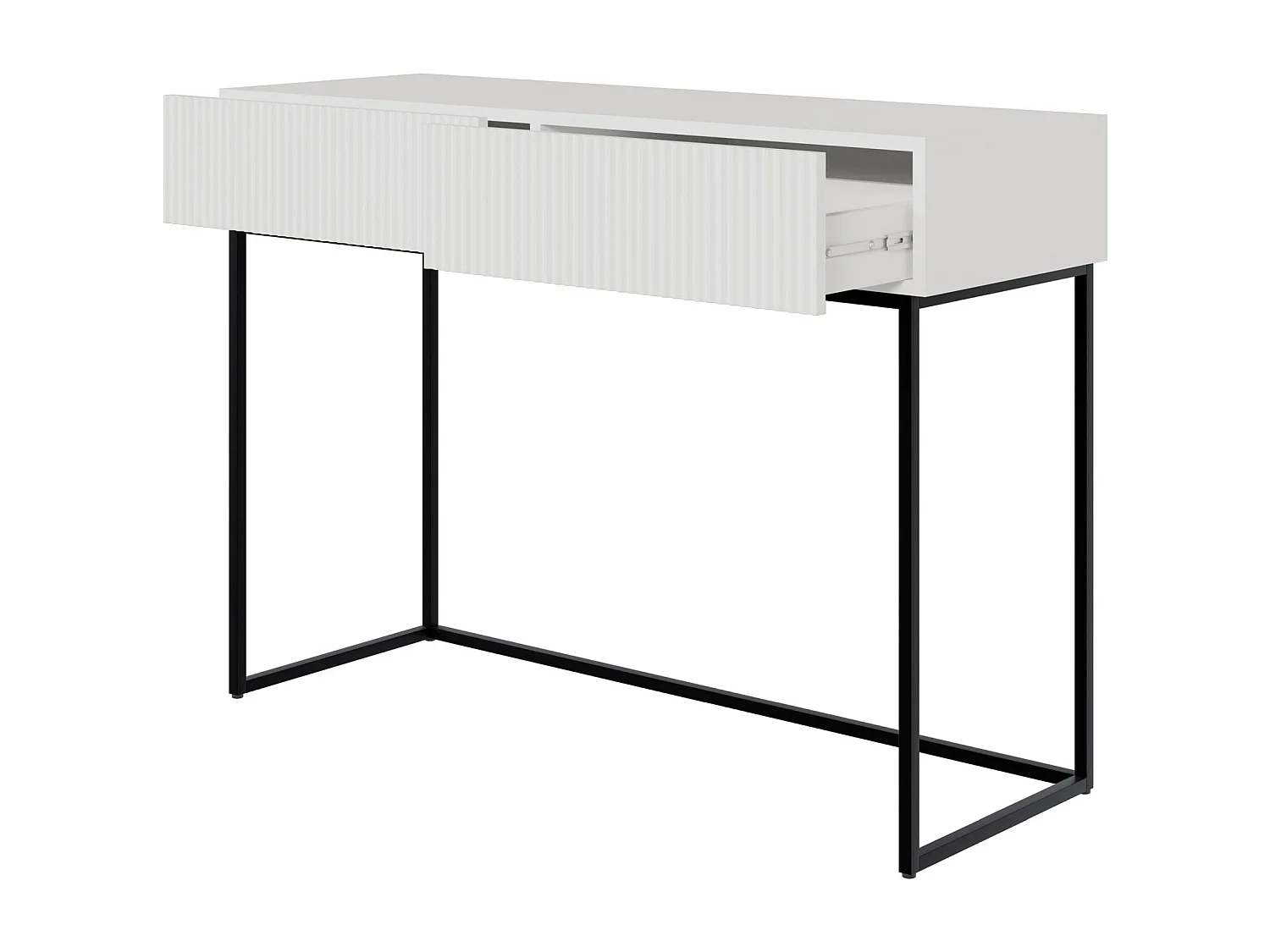 Schminktisch mit 2 Schubladen - weiß - 110 cm - VELDIO