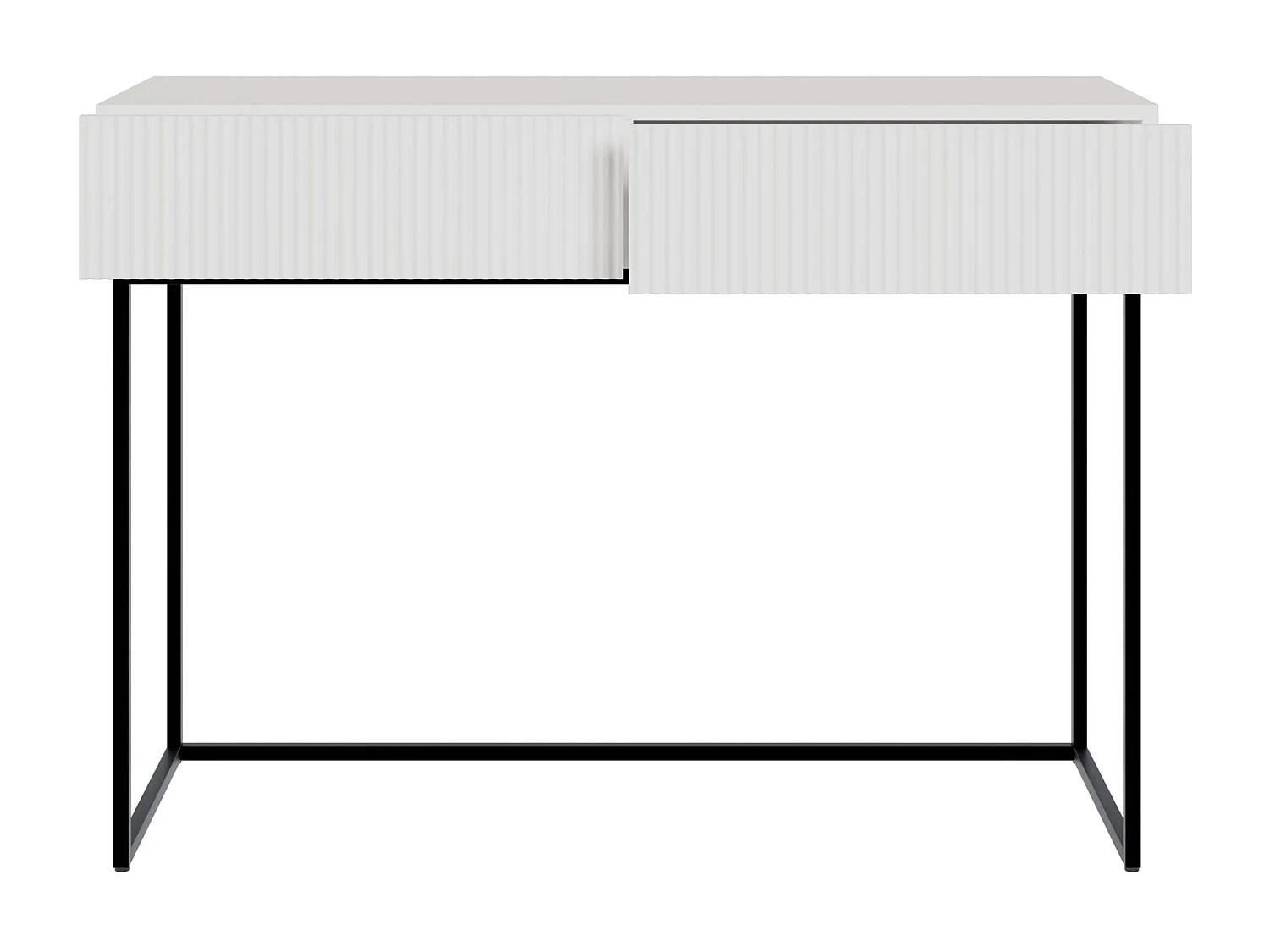 Schminktisch mit 2 Schubladen - weiß - 110 cm - VELDIO