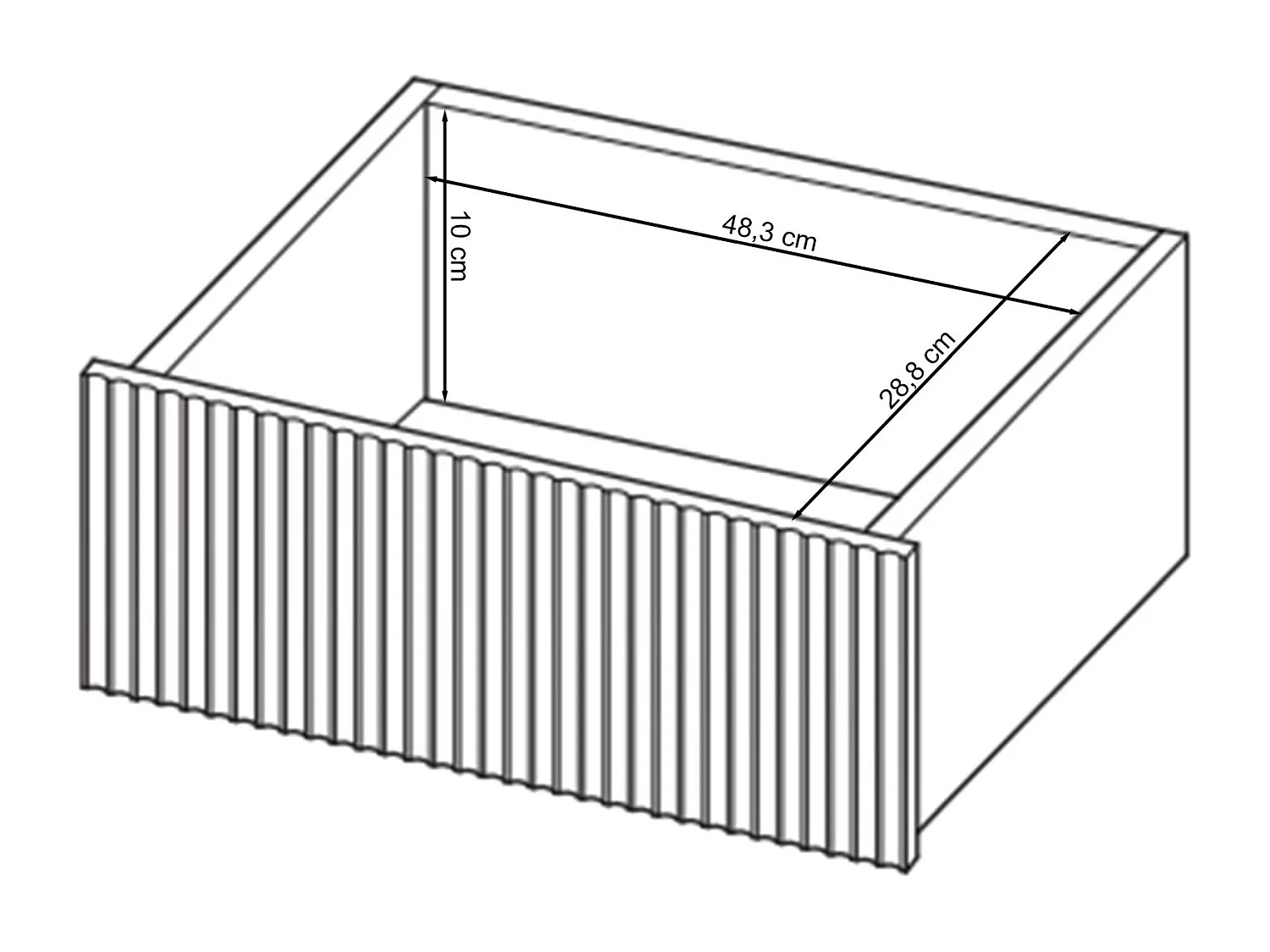 Schminktisch mit 2 Schubladen - weiß - 110 cm - VELDIO