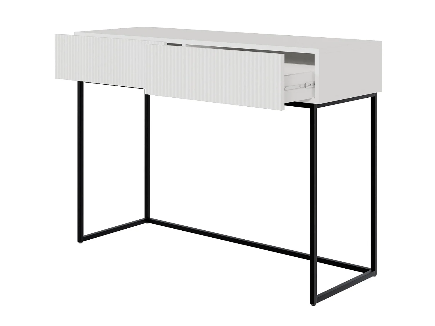 Schminktisch mit 2 Schubladen - weiß - 110 cm - VELDIO