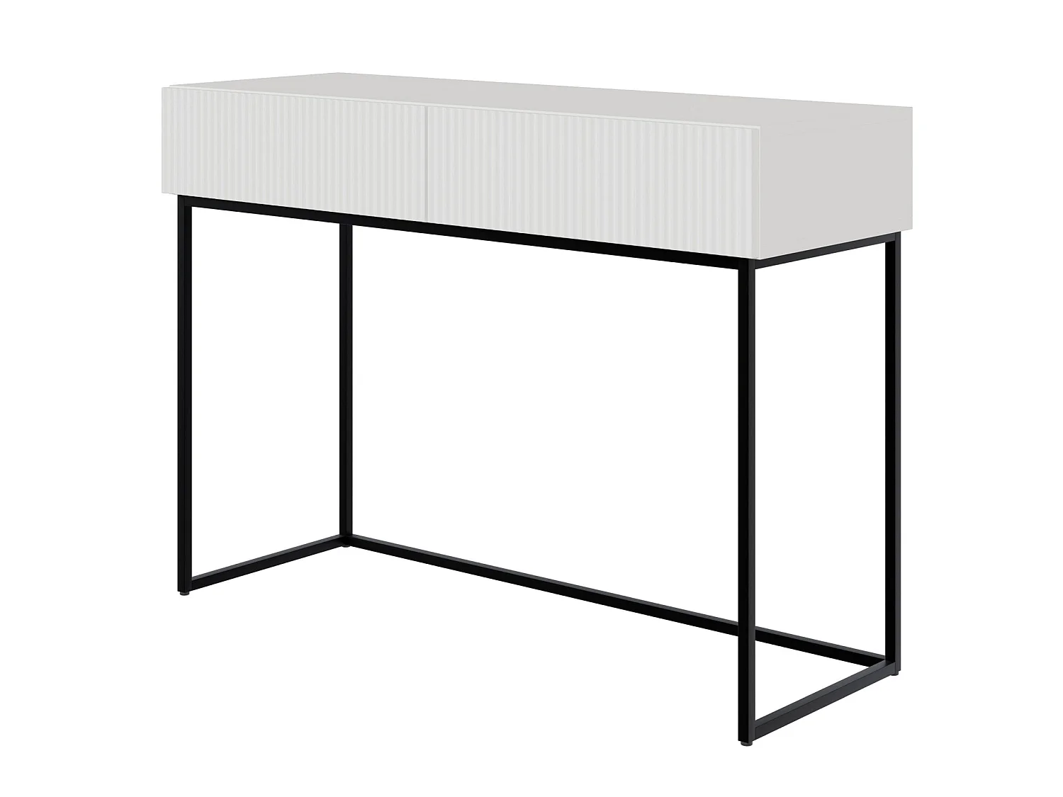 Schminktisch mit 2 Schubladen - weiß - 110 cm - VELDIO