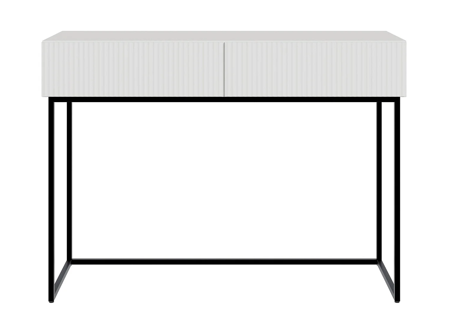 Schminktisch mit 2 Schubladen - weiß - 110 cm - VELDIO