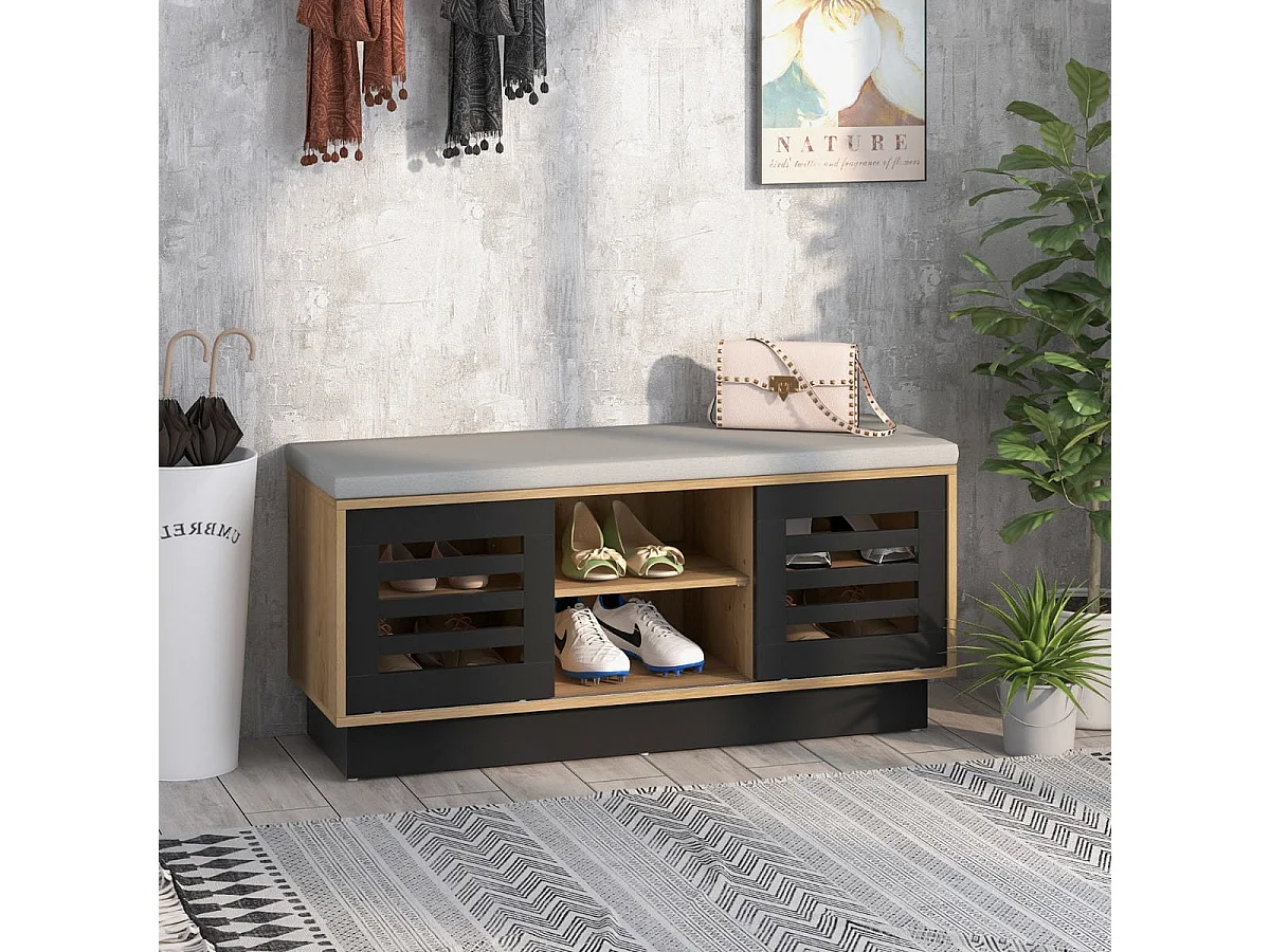 Schuhschrank Kommode 99,5 x 34,5 x 46 cm
