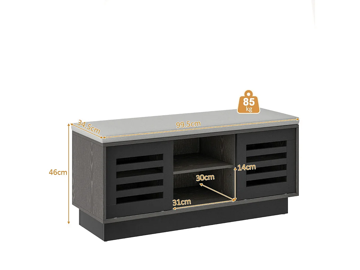 Schuhschrank Kommode 99,5 x 34,5 x 46 cm
