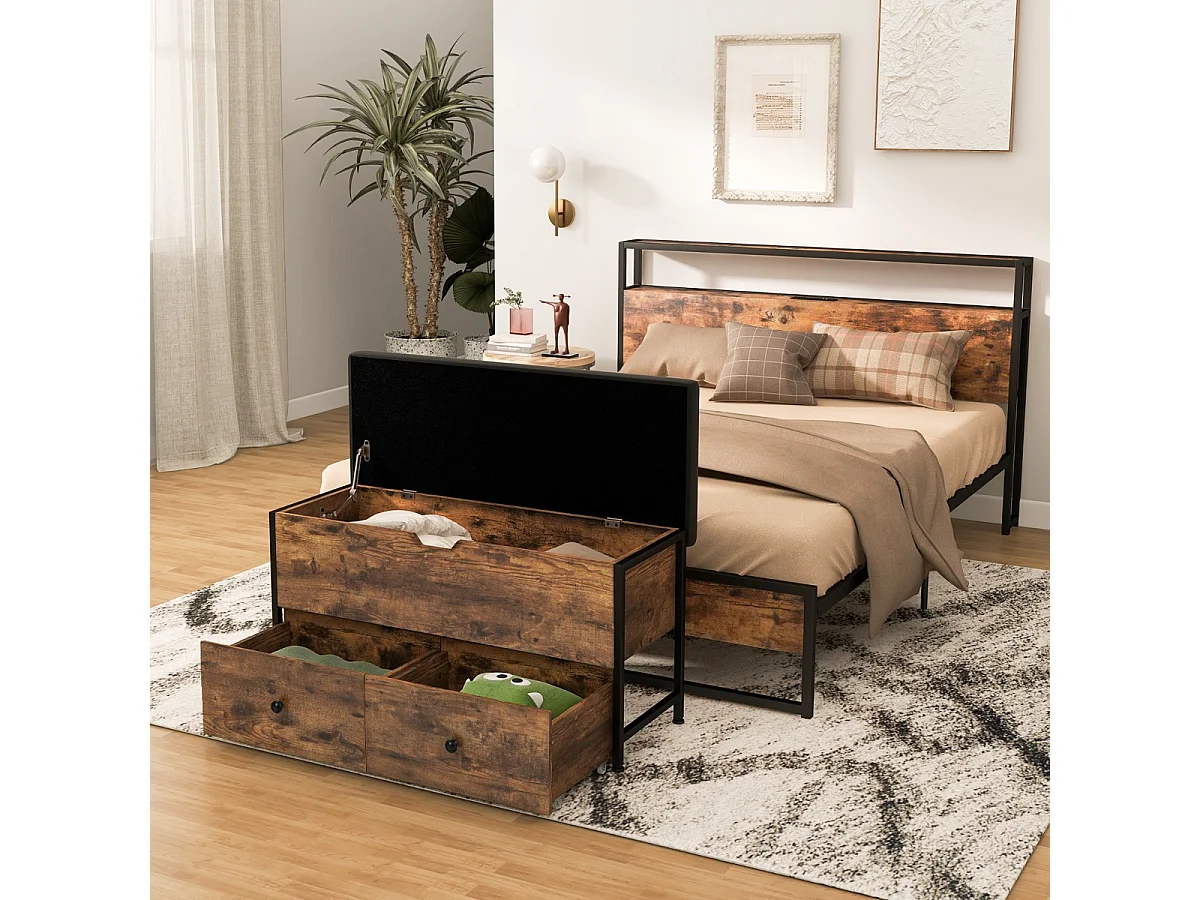 Schuhbank mit Stauraum und 2 Schubladen