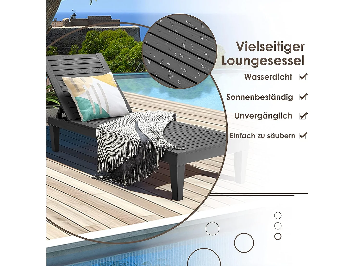 Gartenliege wetterfest