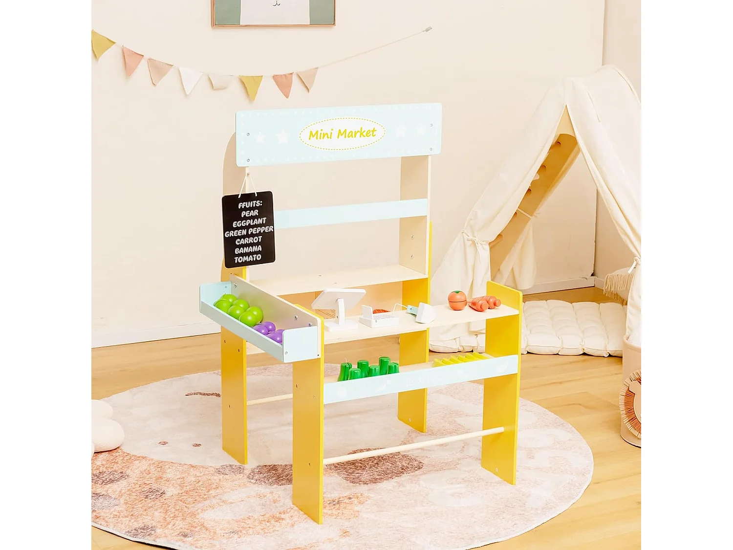 Kaufmannsladen aus Holz