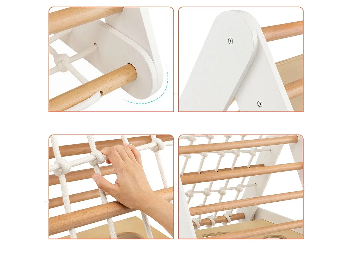 4-in-1-Kletterdreieck für Kinder „Kletterer“ – Kletterwand