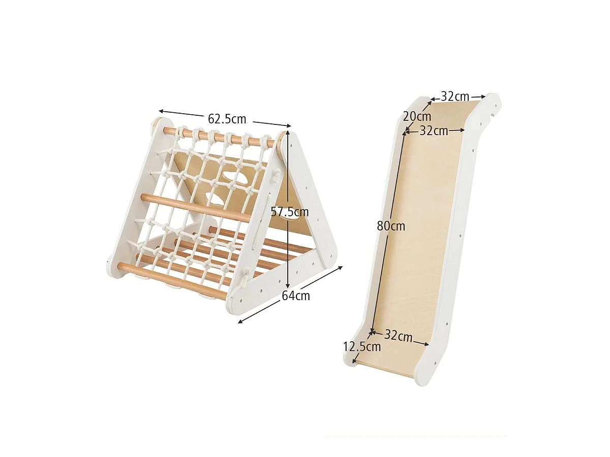 4-in-1-Kletterdreieck für Kinder „Kletterer“ – Kletterwand