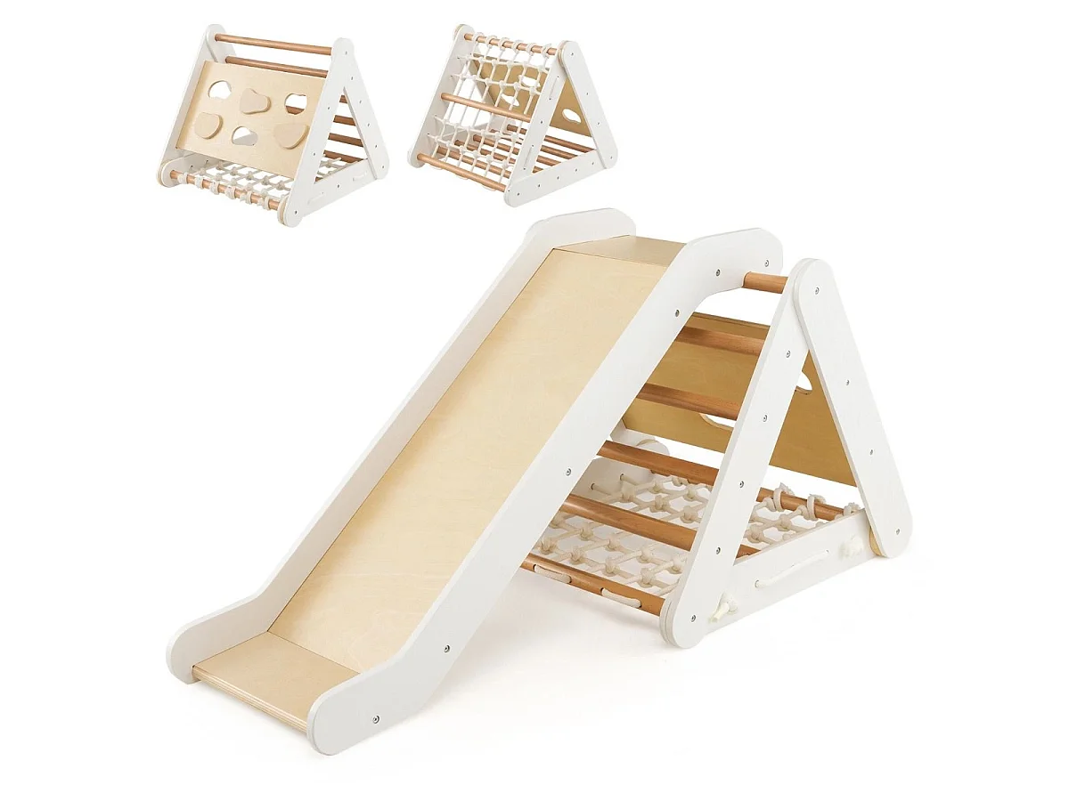 4-in-1-Kletterdreieck für Kinder „Kletterer“ – Kletterwand