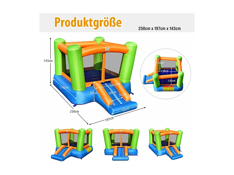 Aufblasbare Hüpfburg