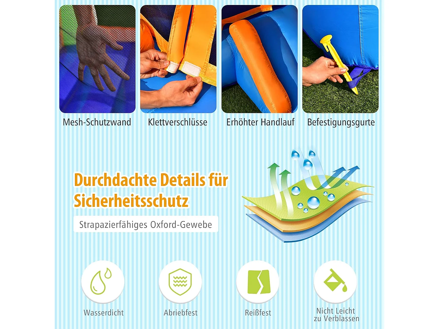 Aufblasbare Hüpfburg