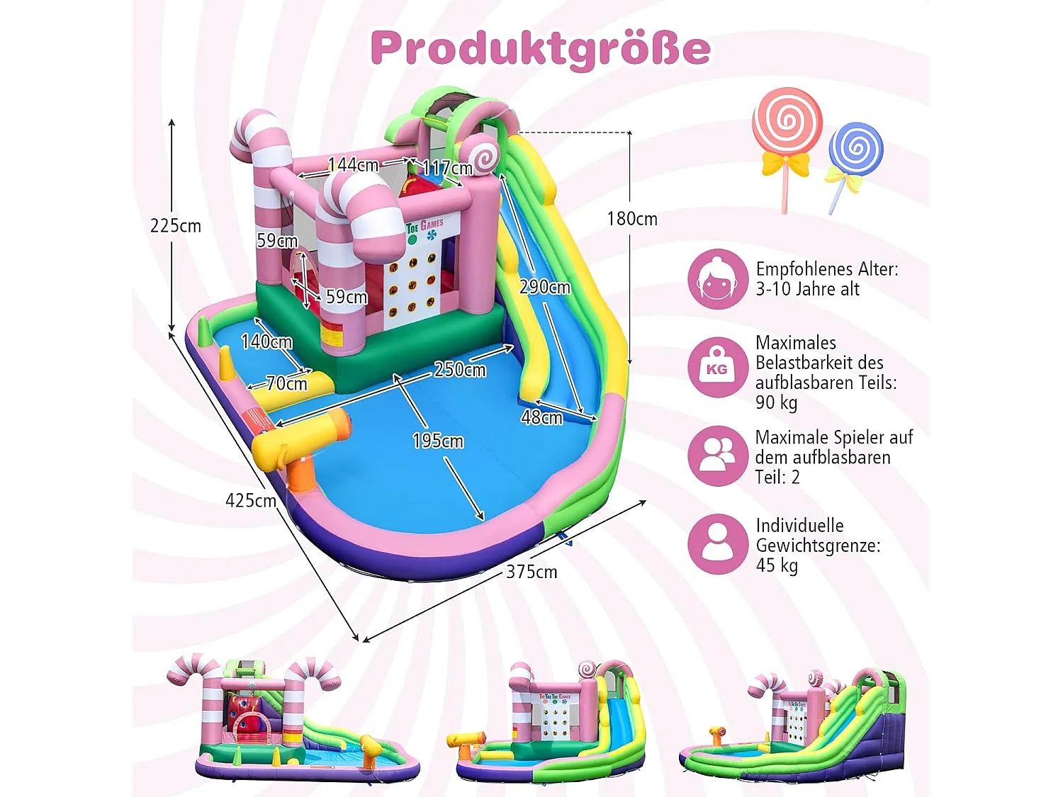 Hüpfburg mit Gebläse