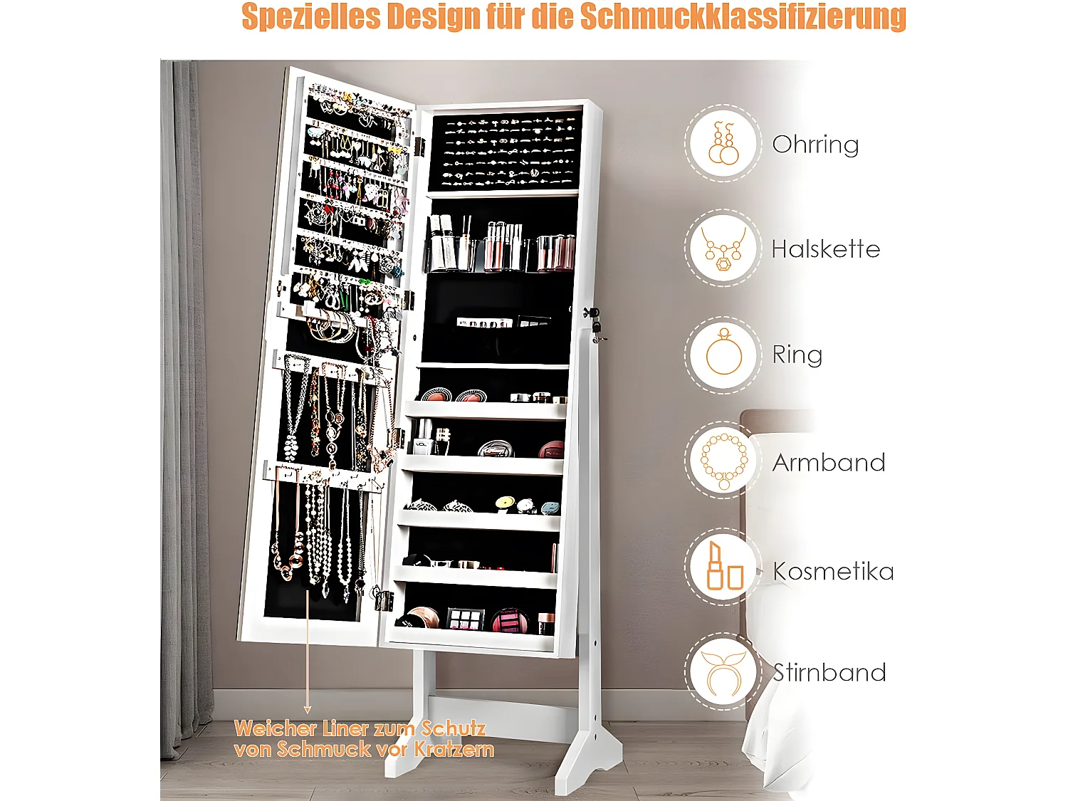 Schmuckschrank abschließbar