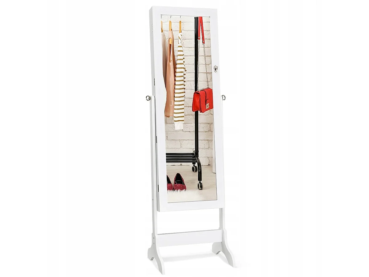 Schmuckschrank mit Spiegel, hoher Schminktisch