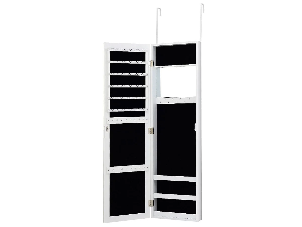 Schmuckschrank mit Spiegel, 31,5 x 8,7 x 110 cm