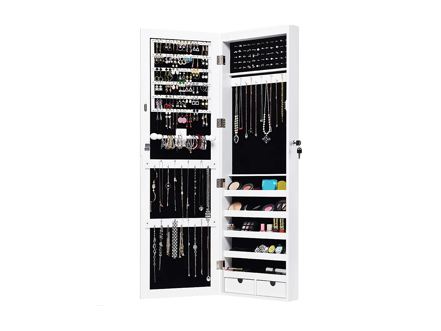 Schmuckschrank mit 15 LED Leuchten