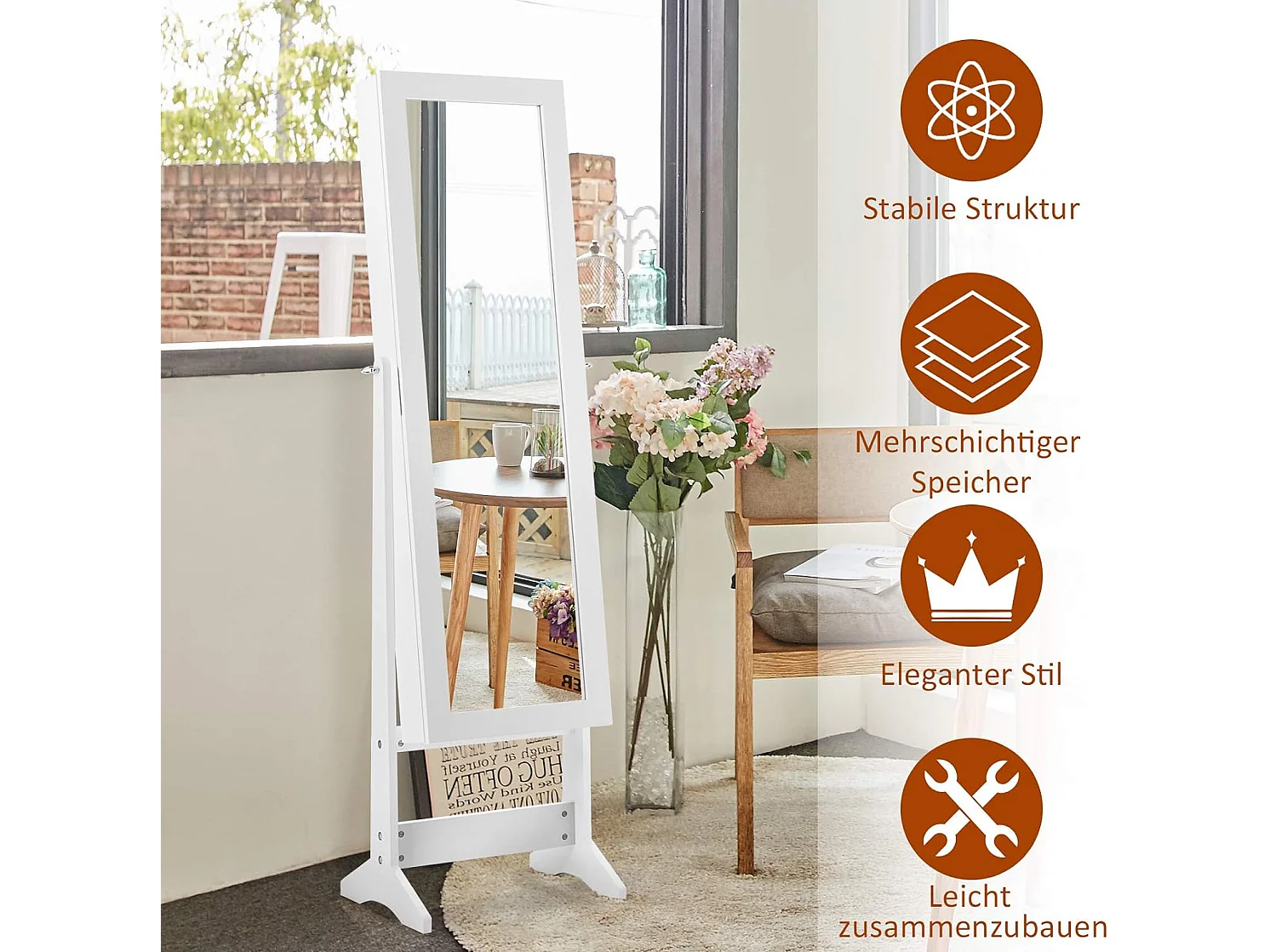 Schmuckschrank neigungsverstellbar