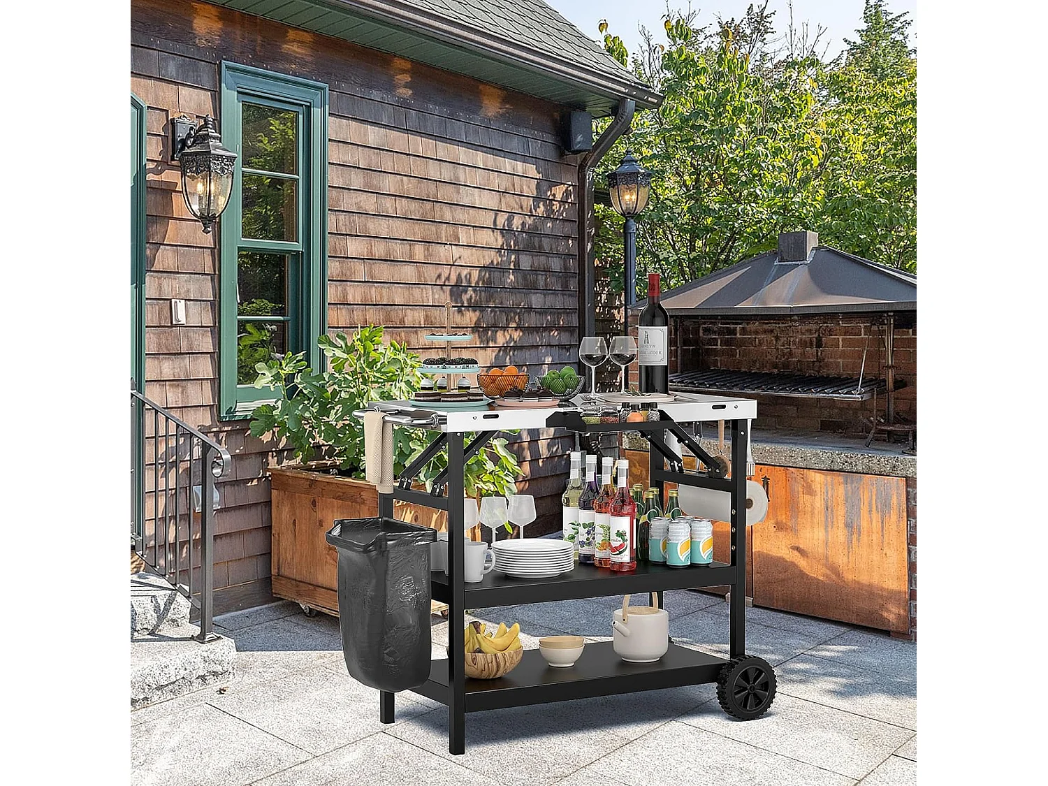 Grilltisch mit 3 Ablagen