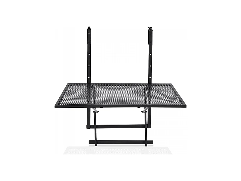 Hängendes Eisenregal mit 5-Stufig Verstellbarer Höhe 60,5 x 48 x 61,5-82,5 cm Schwarz