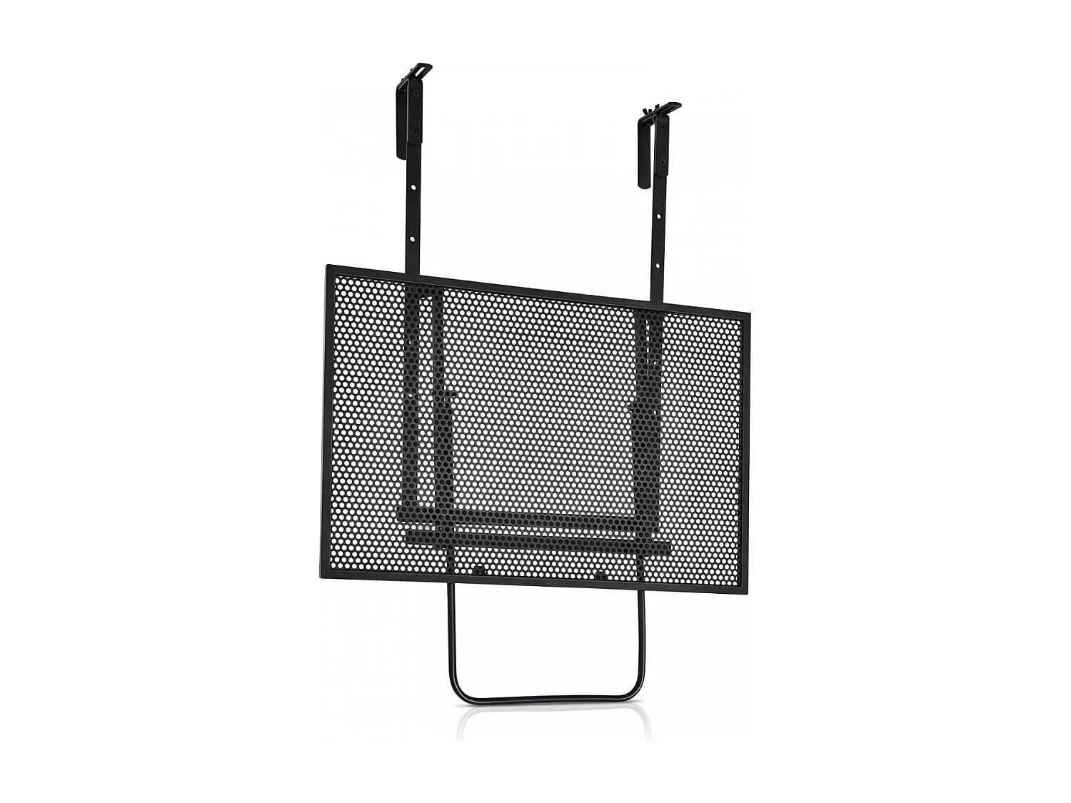 Hängendes Eisenregal mit 5-Stufig Verstellbarer Höhe 60,5 x 48 x 61,5-82,5 cm Schwarz