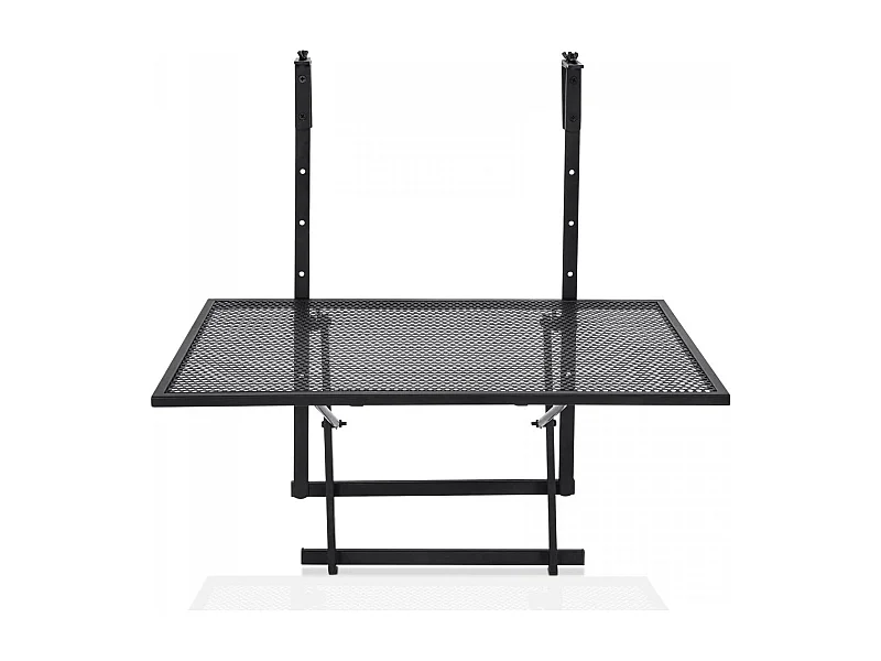 Hängendes Eisenregal mit 5-Stufig Verstellbarer Höhe 60,5 x 48 x 61,5-82,5 cm Schwarz