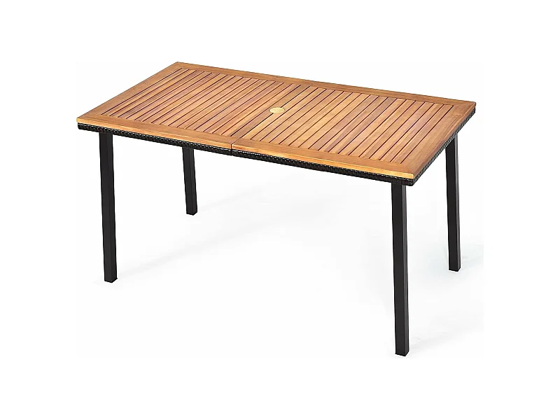 Gartentisch Esstisch mit Schirmloch