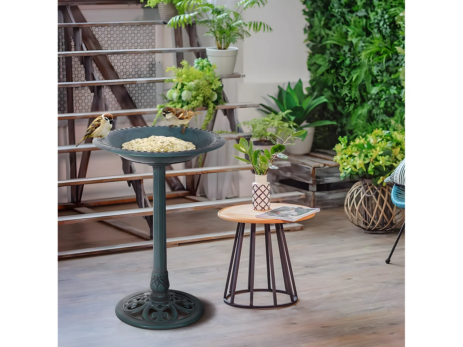 Vogelfutterstation Vogelbad