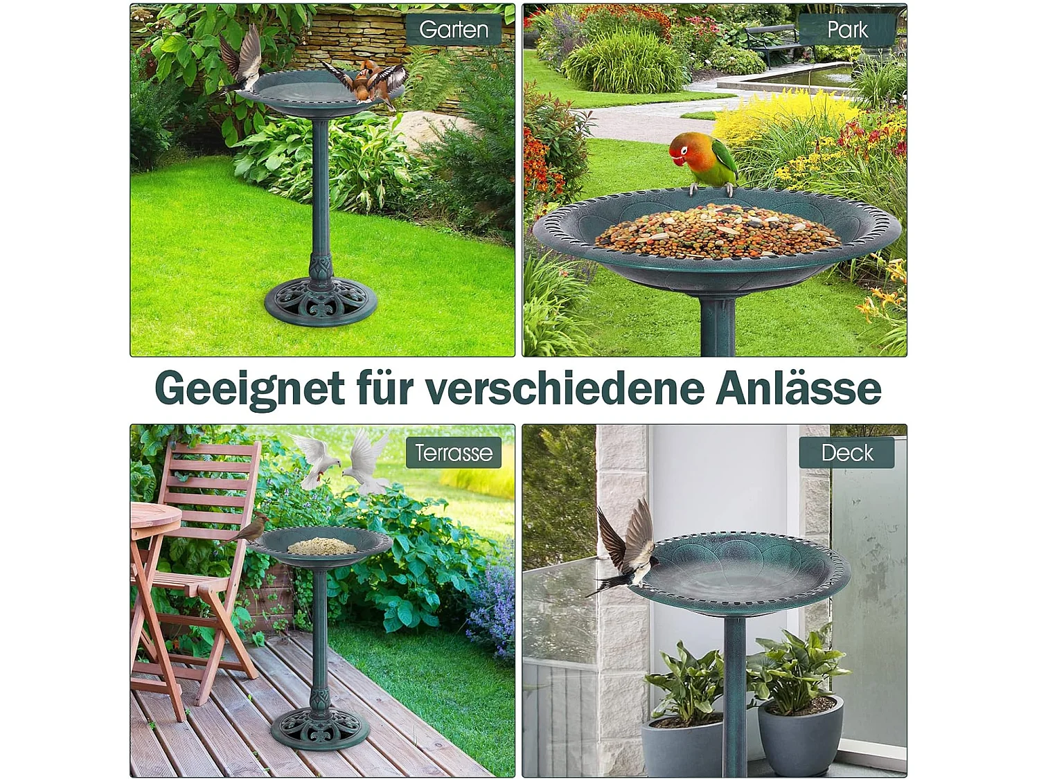 Vogelfutterstation Vogelbad