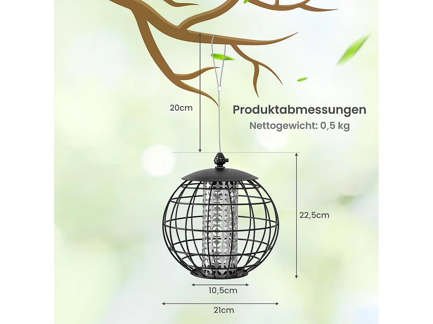 Vogelfutterhaus zum Aufhängen