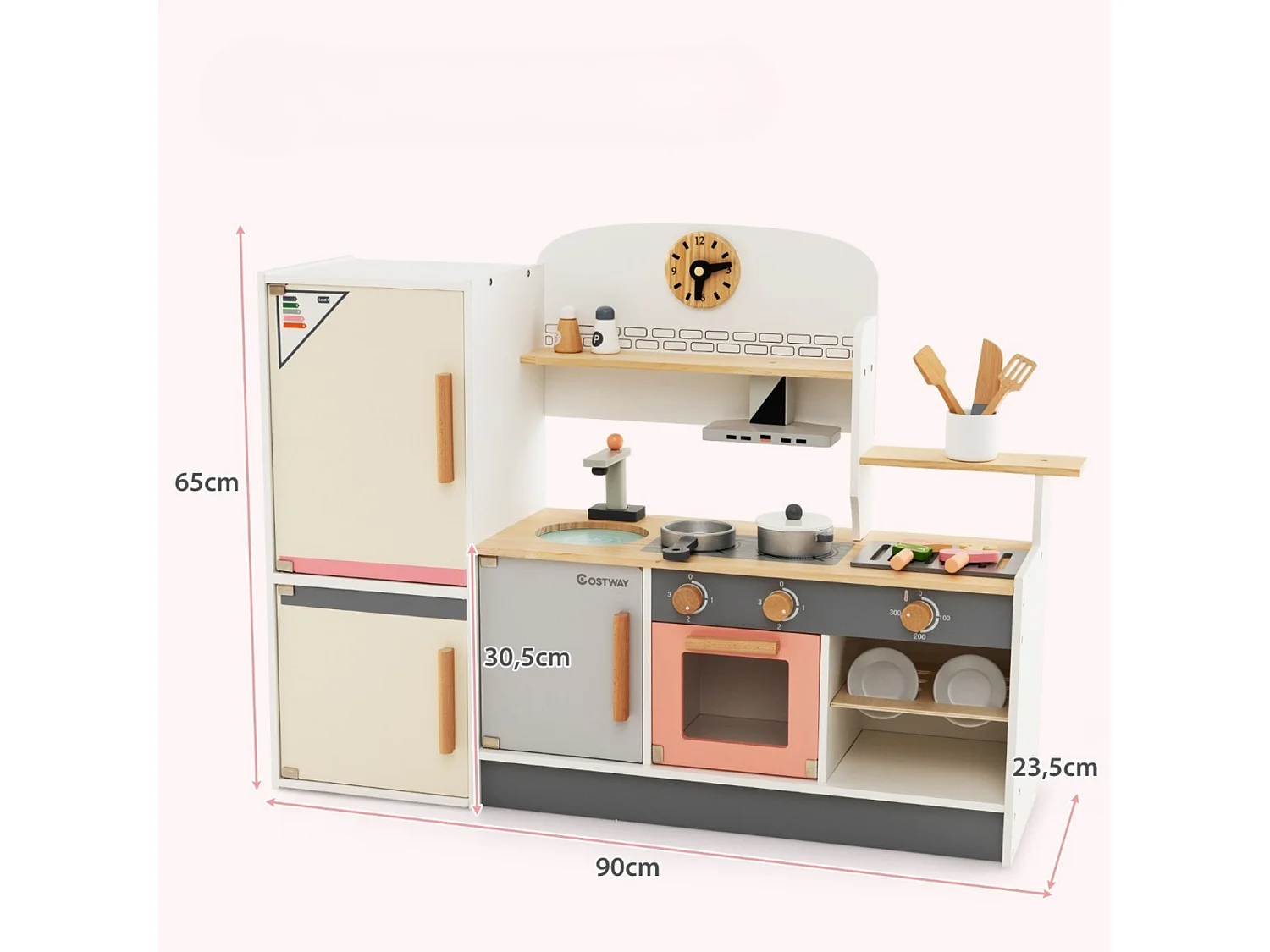 Holzküche mit Zubehör für Kinder – „Haus spielen“