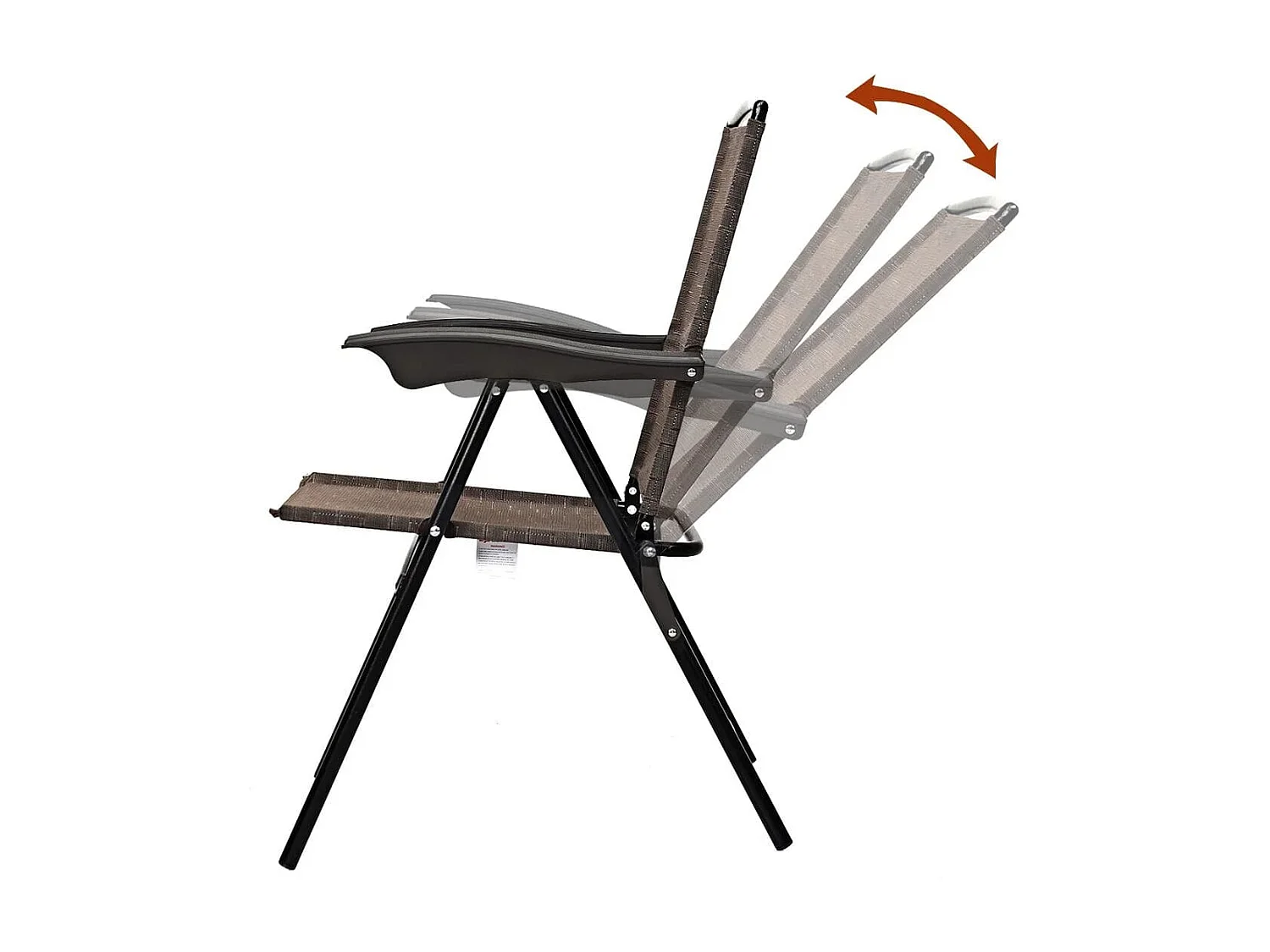 4er Set Klappstühle Hochlehner Gartenstuhl Klappsessel 69 x 54 cm x 90 cm Braun